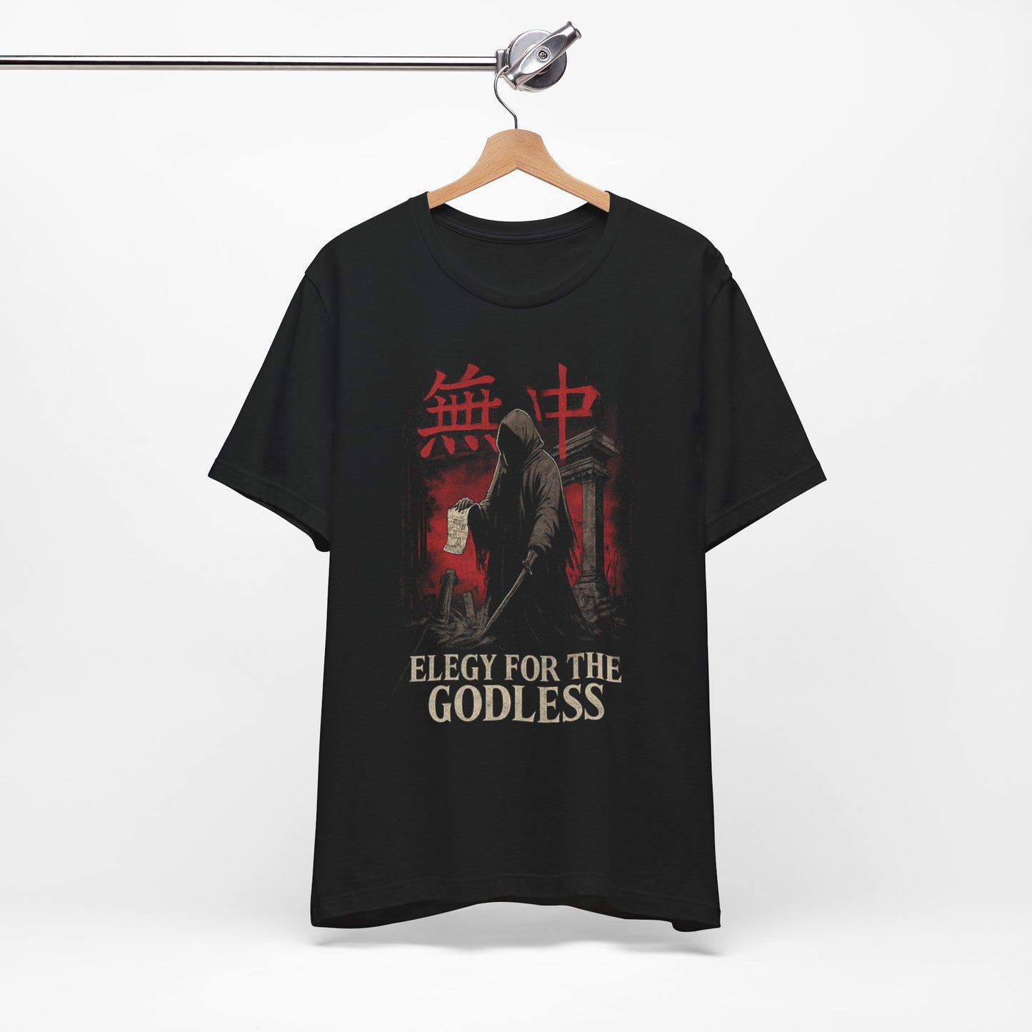 Elegy for the Godless Tee – 無神 (Mushin – godless)